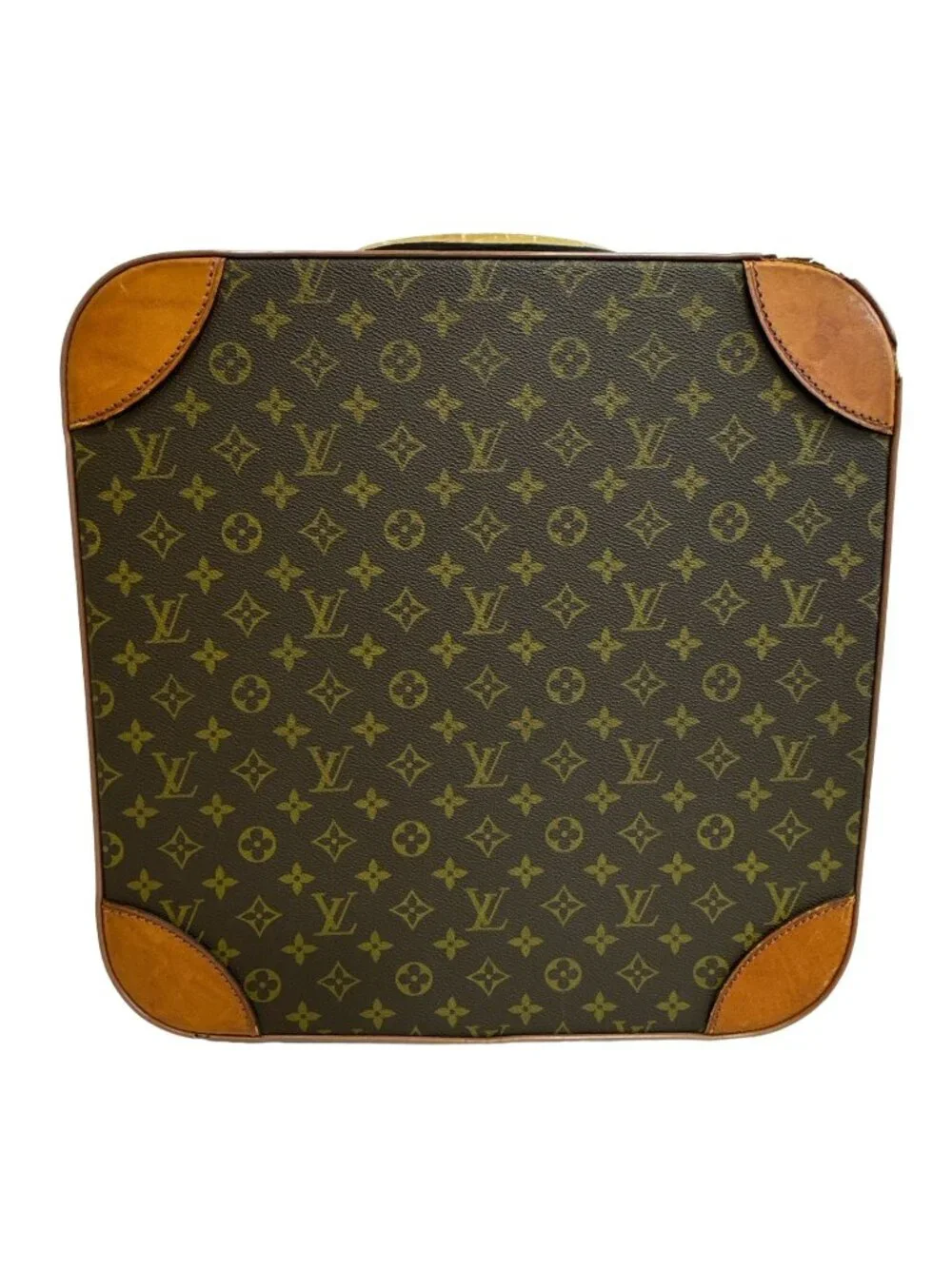 Louis Vuitton Stratos Mini Trunk Case Monogram Canvas Leather Brown